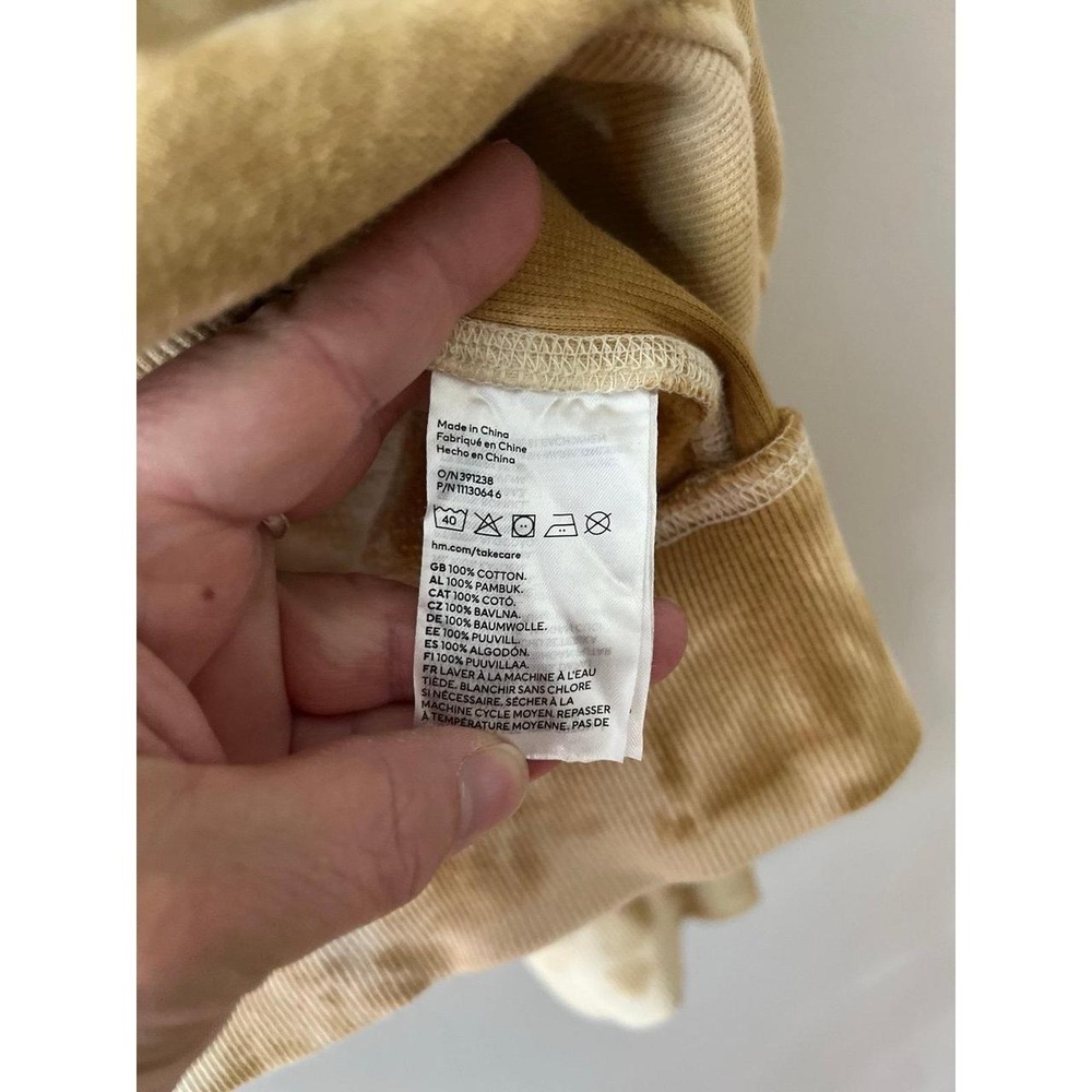 H&M Oversized Fit Sweatshirt Tan Tie Dye XXL - Picture 4 of 4
